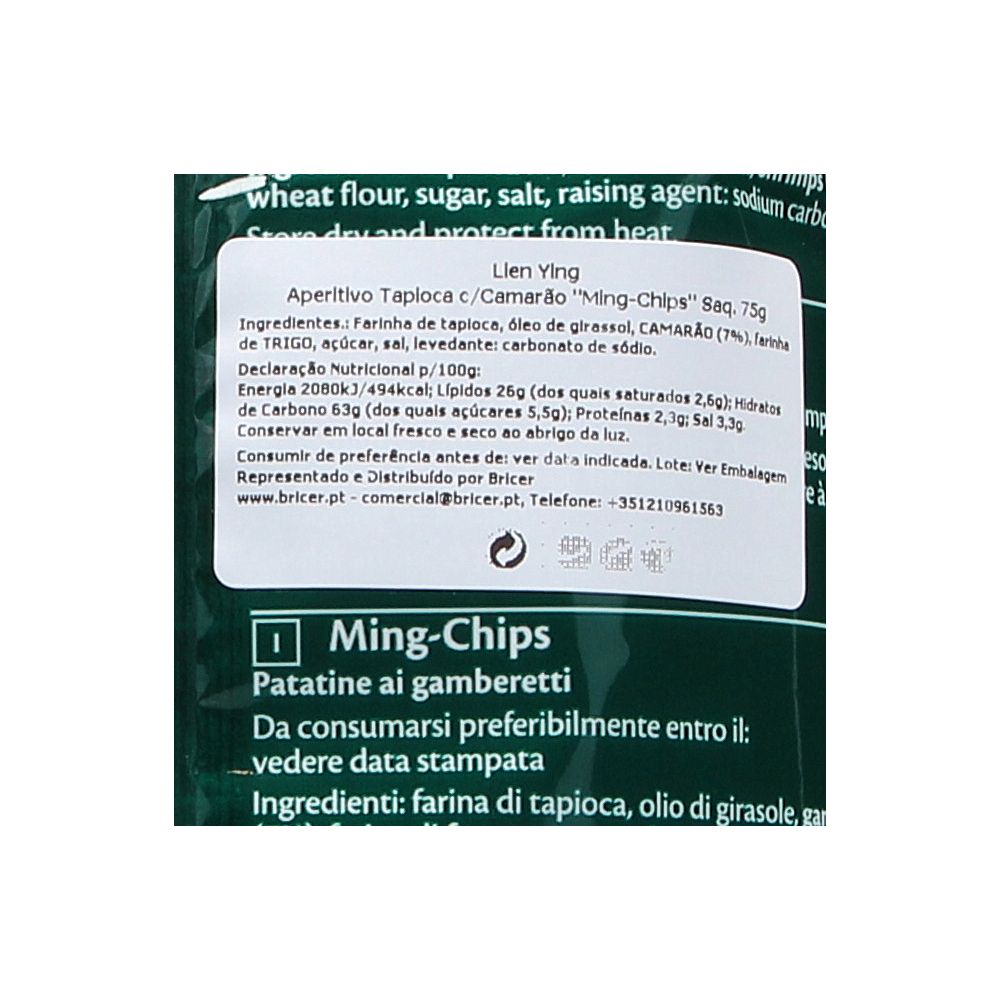  - Aperitivo Lien Ying Ming Chips Camarão 75 g (2)