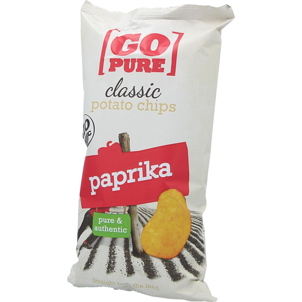  - Go Pure Organic Potato Crisps Paprika 125g (1)