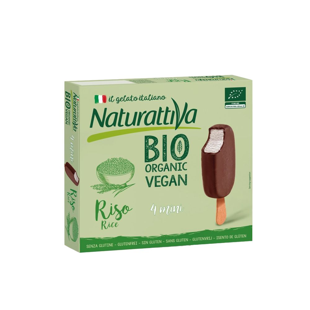  - Naturattiva Organic Non Dairy Rice Ice Creams 6 x 35 g (1)