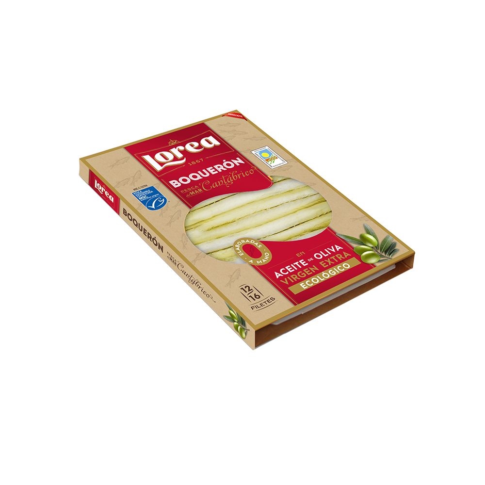  - Lorea Anchovies in Organic Extra Virgin Olive Oil 120g (1)