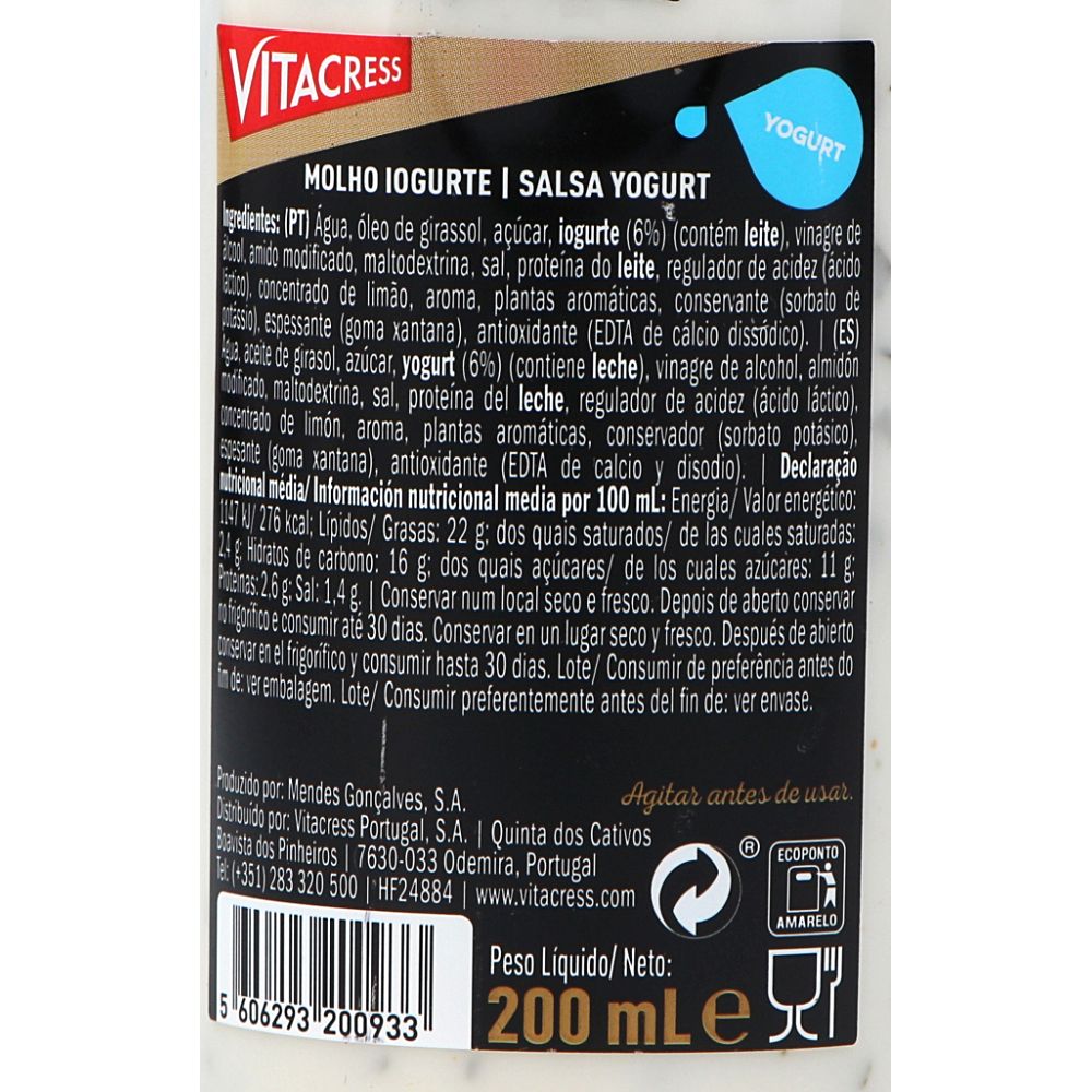  - Vitacress Yoghurt Dressing 200ml (2)