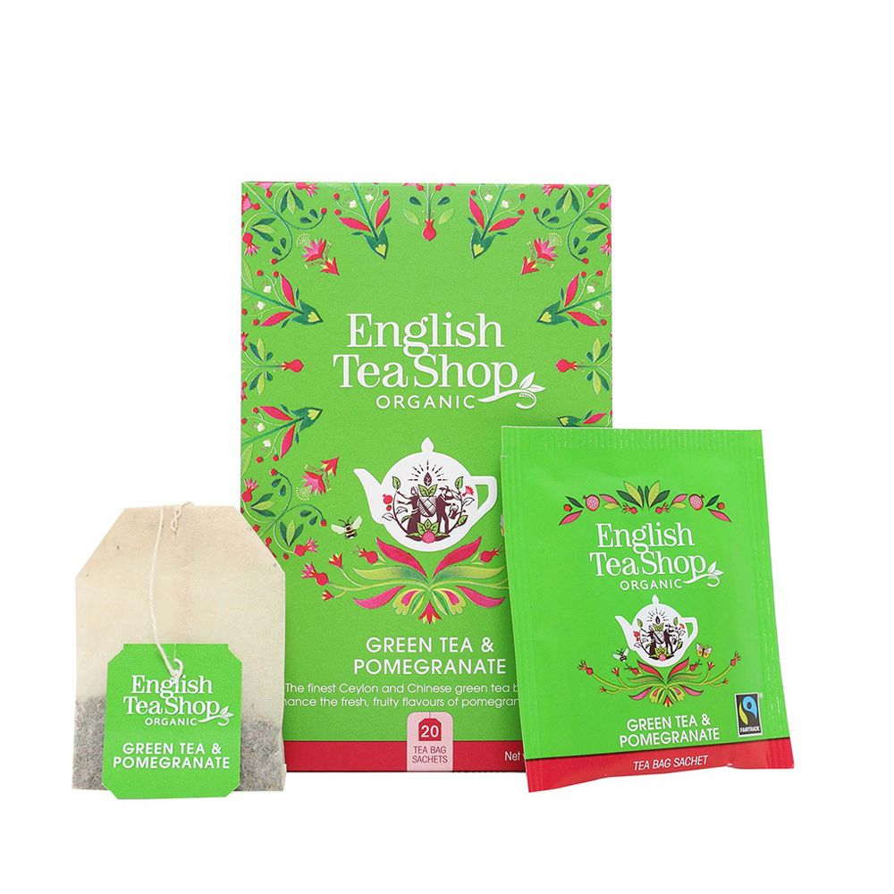  - English Tea Shop Organic Pomegranate Green Tea 20 Sachets = 40g (2)