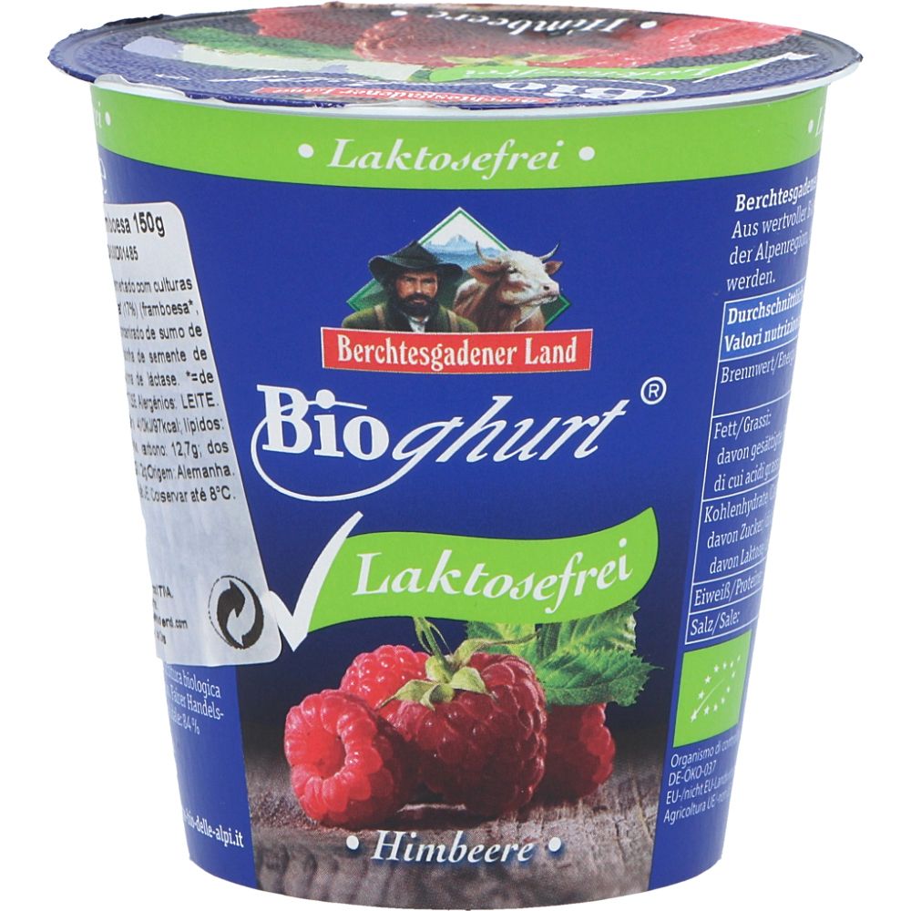  - Berchtesgadener Land Lactose Free Raspberry Yoghurt 150g (1)