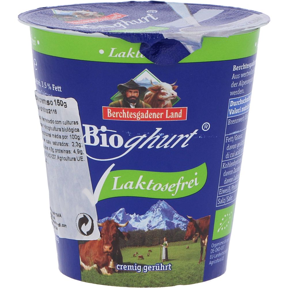  - Berchtesgadener Land Lactose Free Natural Yoghurt 150g (1)