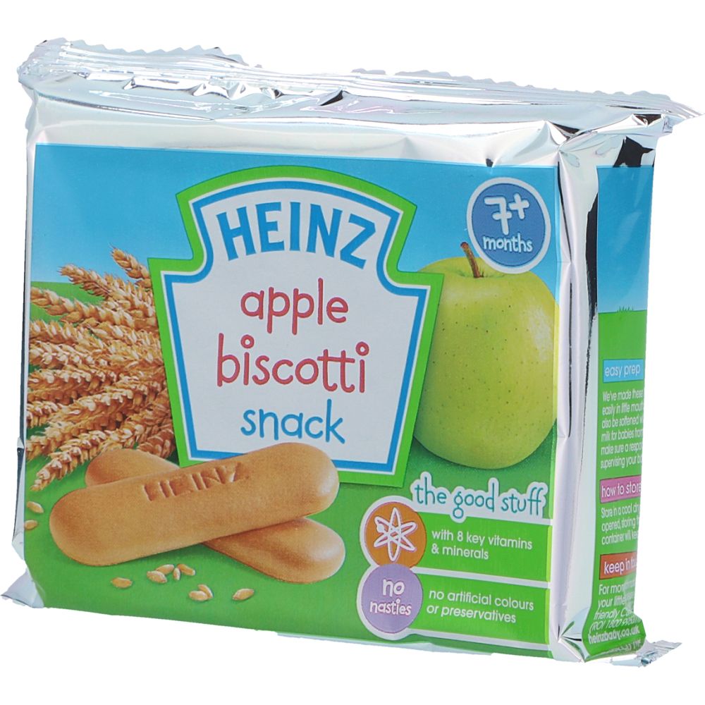  - Biscoitos Heinz Biscotti Maçã 7 meses Biológico 12 un = 60 g (1)