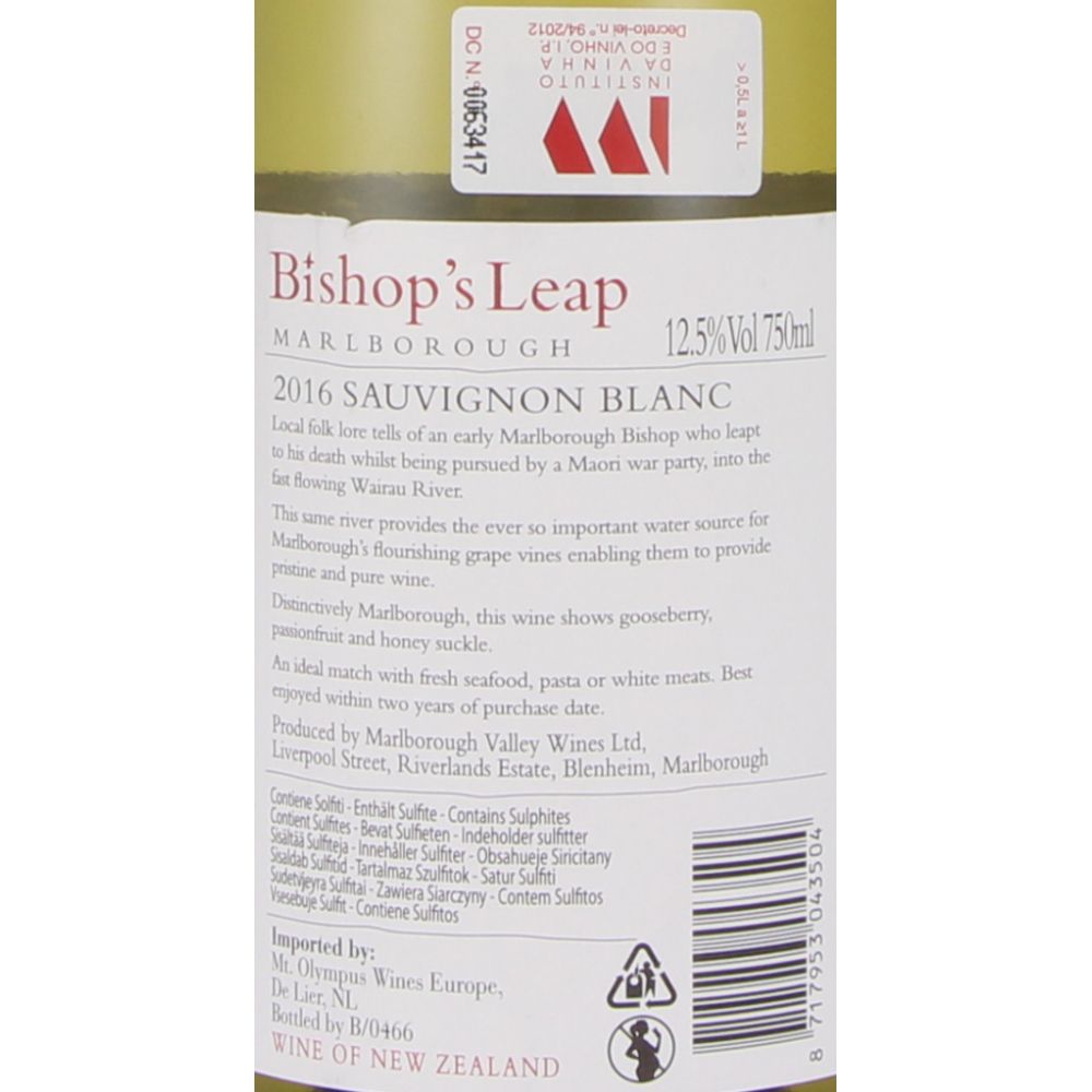  - Bishop`s Leap Vinho Branco Sauvignon 75cl (2)