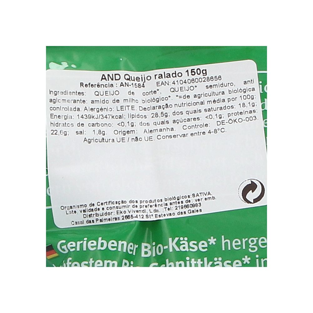  - Andechser Organic Grated Cheeses 150g (2)