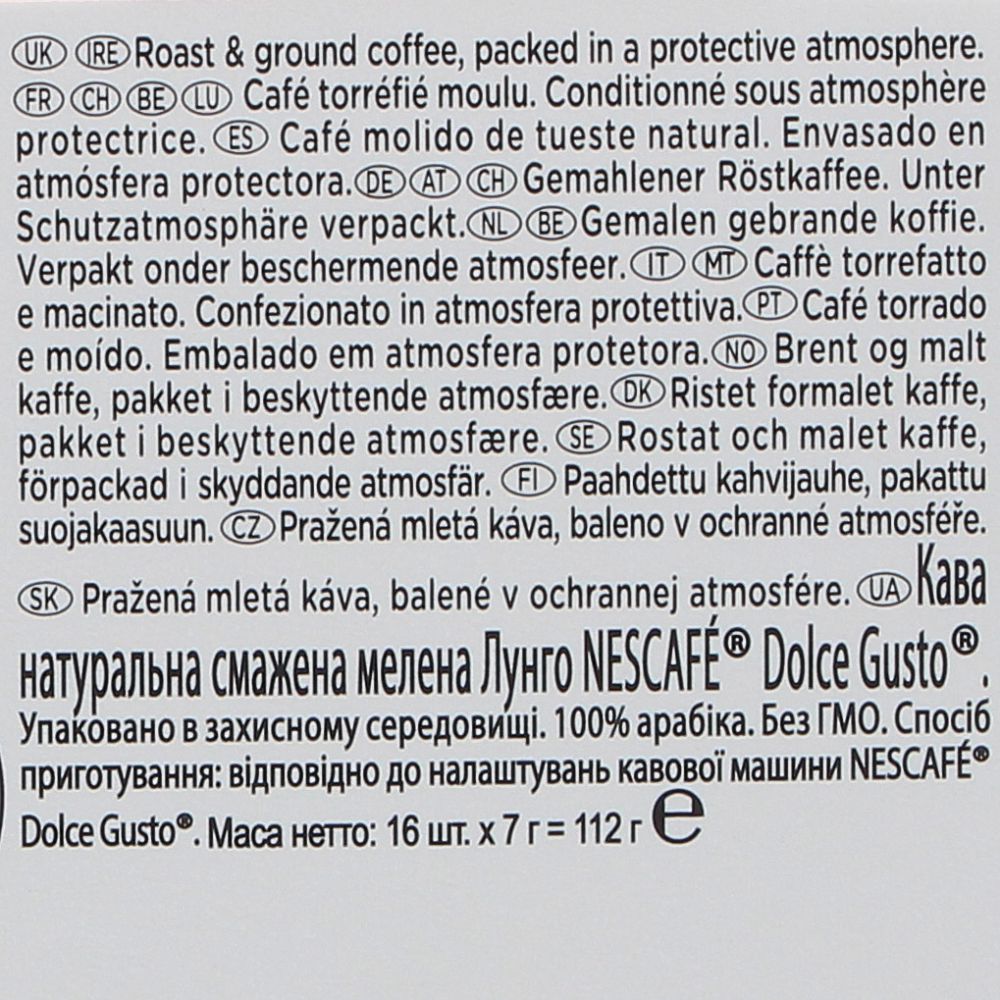  - Nescafé Dolce Gusto Lungo Coffee Capsules 128 g (2)