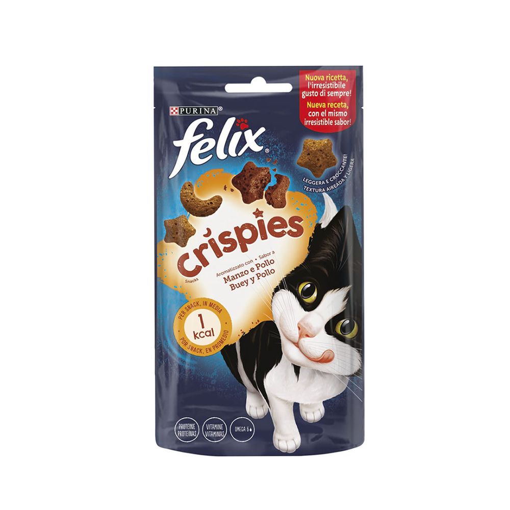  - Felix Crispies Cat Snack Beef & Chicken 45 g (1)
