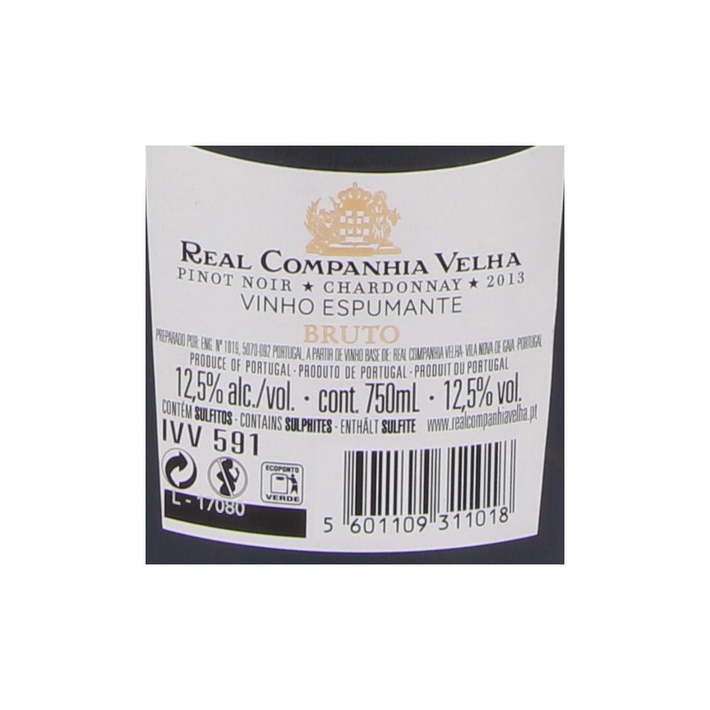  - Real Companhia Velhas Brut Sparkling Wine 2013 75cl (2)