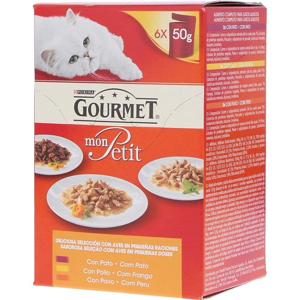  - Purina Gourmet Mon Petit Ppultry Pouches 6 x 50 g (1)