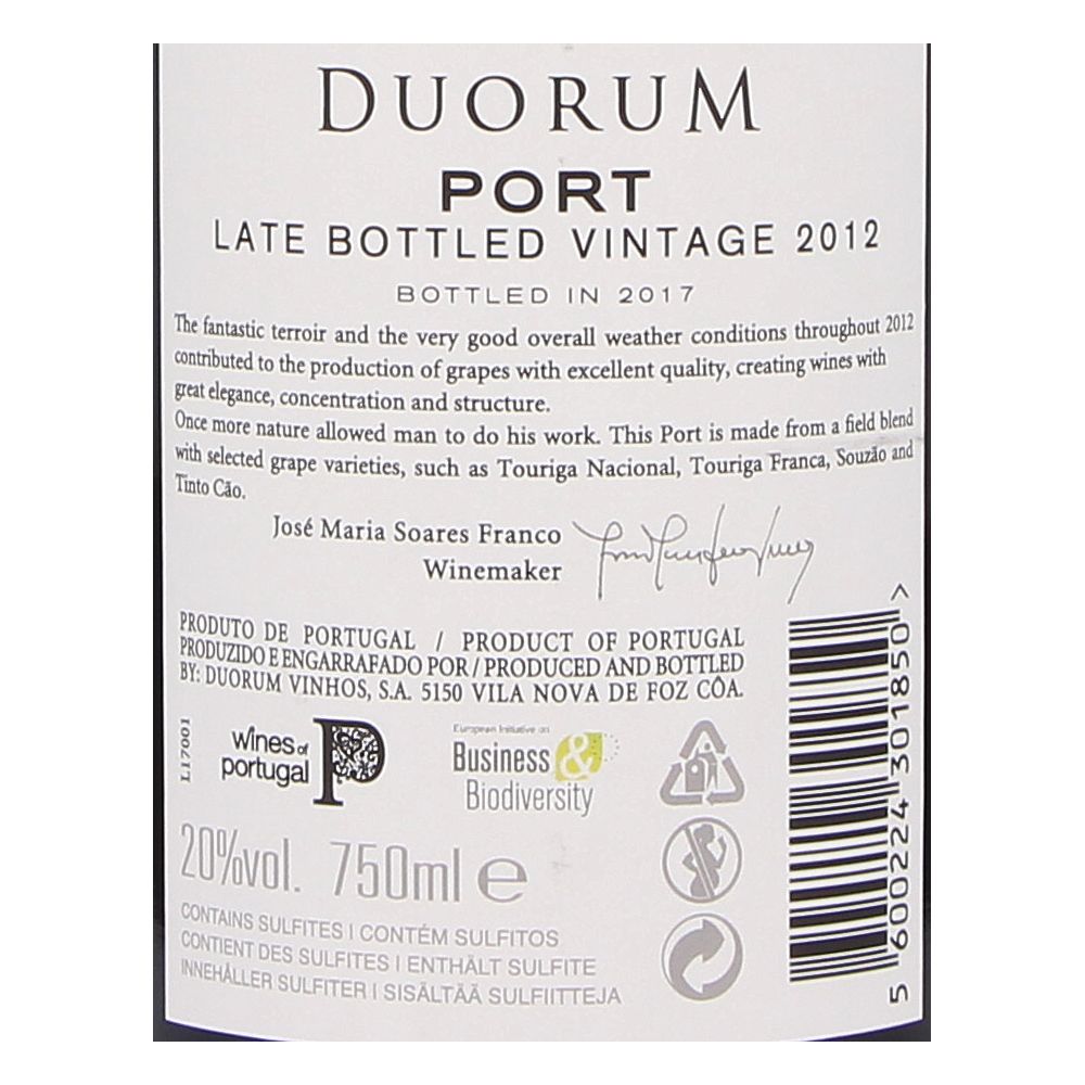  - Porto Duorum L.B.V 2012 75cl (2)