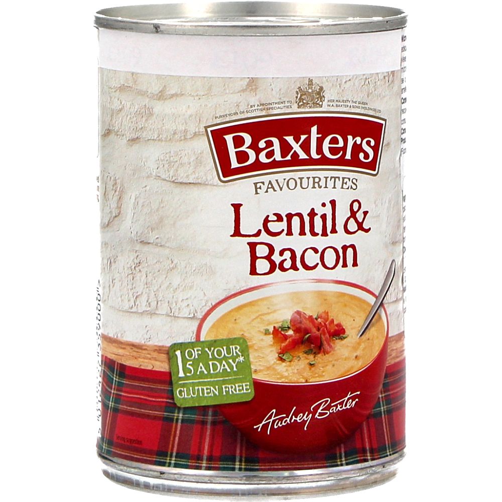  - Baxters Favourites Lentil & Bacon Soup 400g (1)
