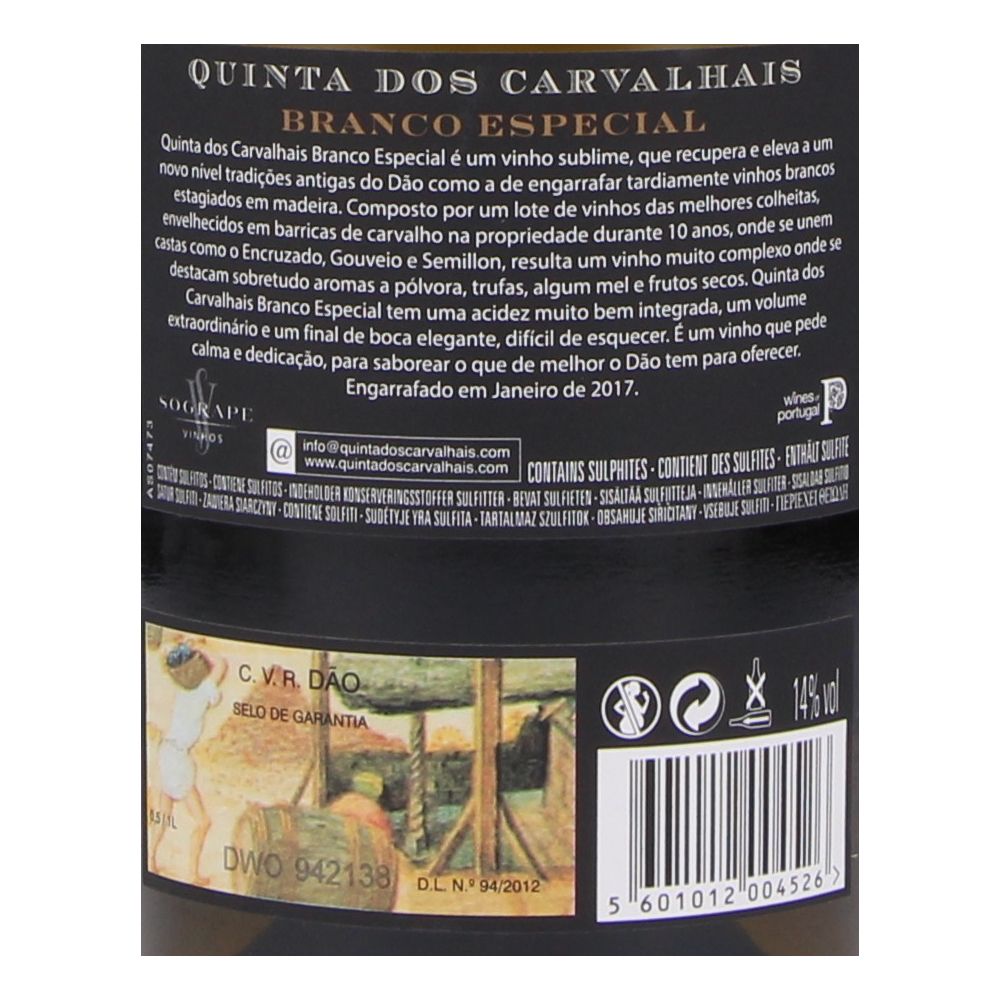  - Vinho Branco Quinta Carvalhais Especial 75cl (2)