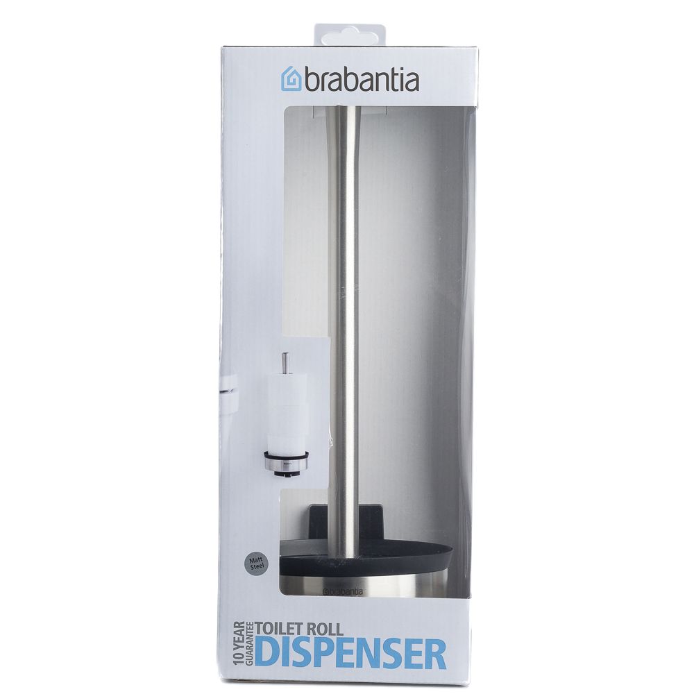  - Brabantia Toilet Roll Dispenser 3 rolls Matt Steel pc (1)