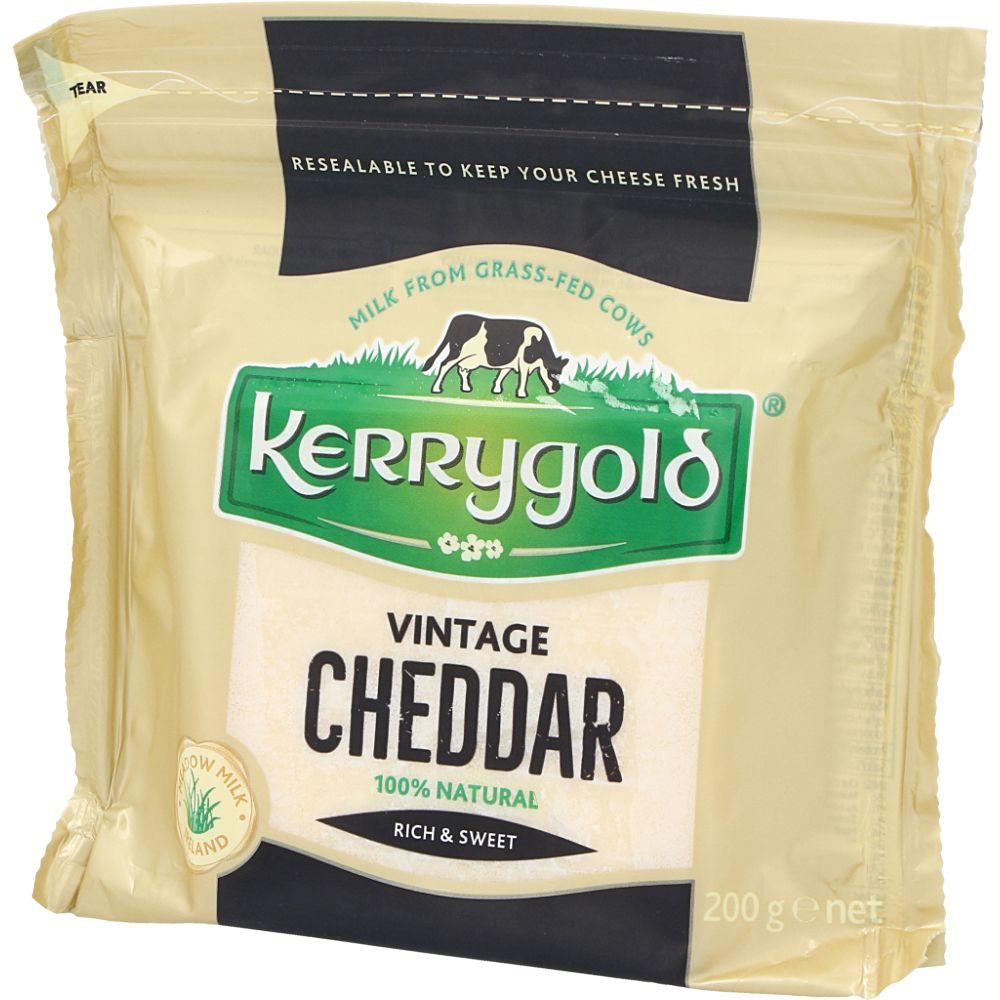  - Queijo Kerrygold Cheddar White Vintage 200g