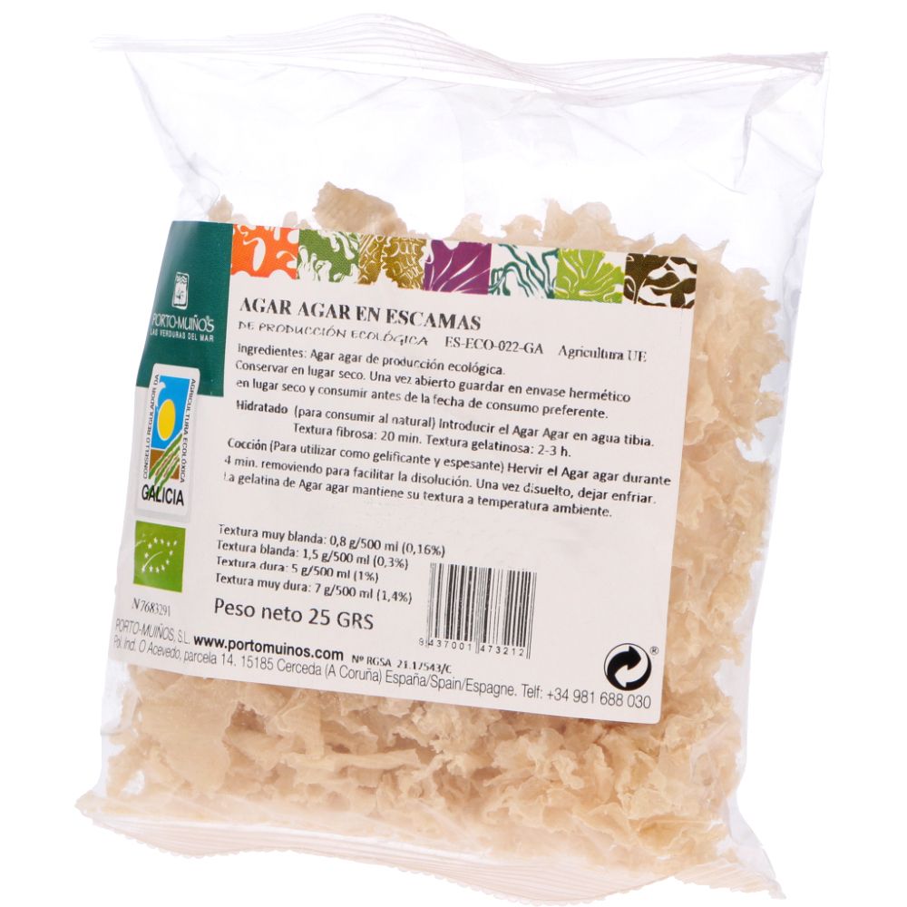 - Porto Muiños Organic Agar Agar Flakes 25 g (1)