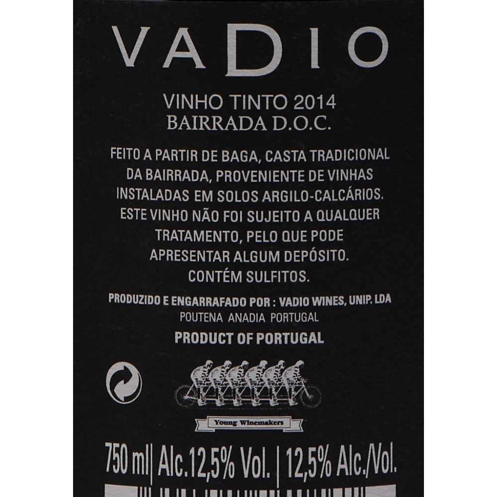 - Vadio Red Wine 2012 75cl (2)