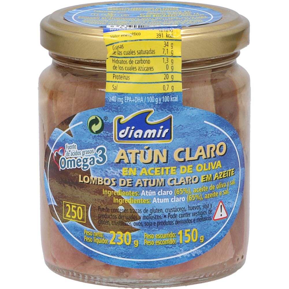 - Diamir Yellowfin Tuna Fillets in Olive Oil 150g (1)