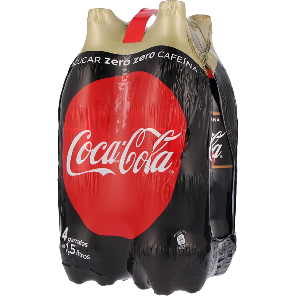  - Refrigerante Coca-Cola s/ Açúcar s/ Cafeína 4 x 1.5 L (1)