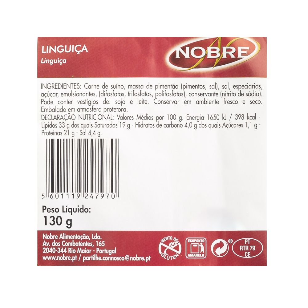  - Nobre Linguiça Cured Sausage 130g (3)