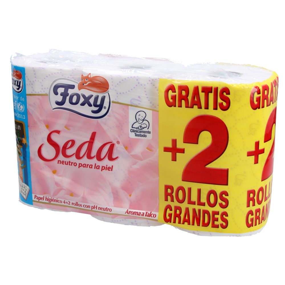  - Foxy Silk pH Neutral Toilet Paper 4 pc + 2 Free