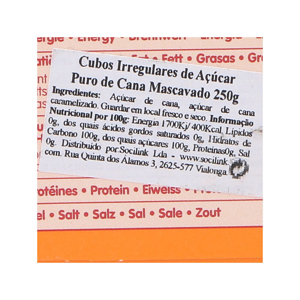  - Açúcar Mascavado Cubos La Perruche 250g (2)