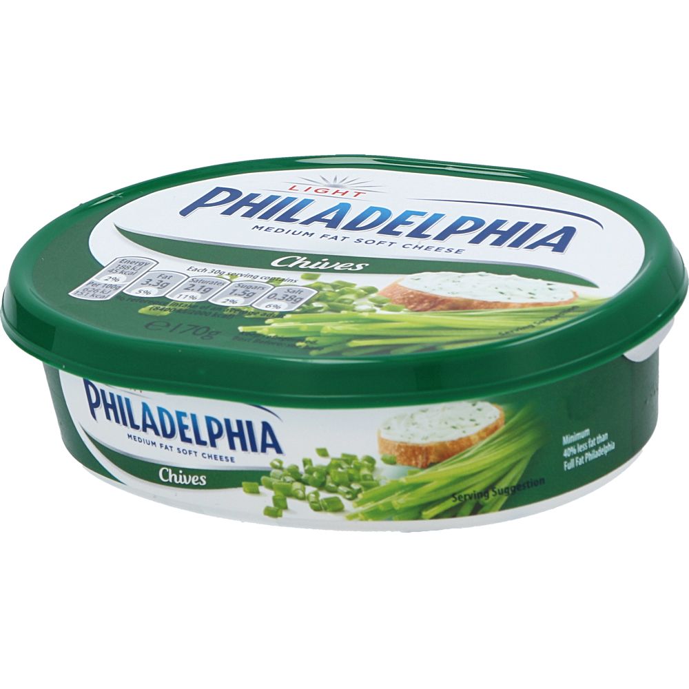  - Philadelphia Light Cream Cheese w/ Chives 170g (1)