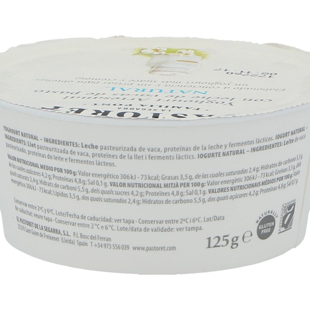  - Pastoret Natural Yoghurt 125g (2)