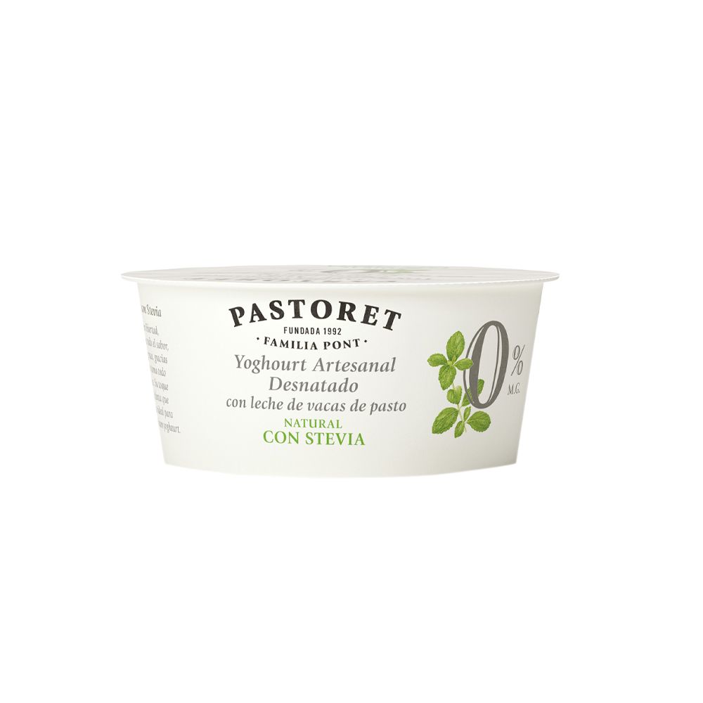  - Pastoret 0% Fat Stevia Natural Yoghurt 125g (1)