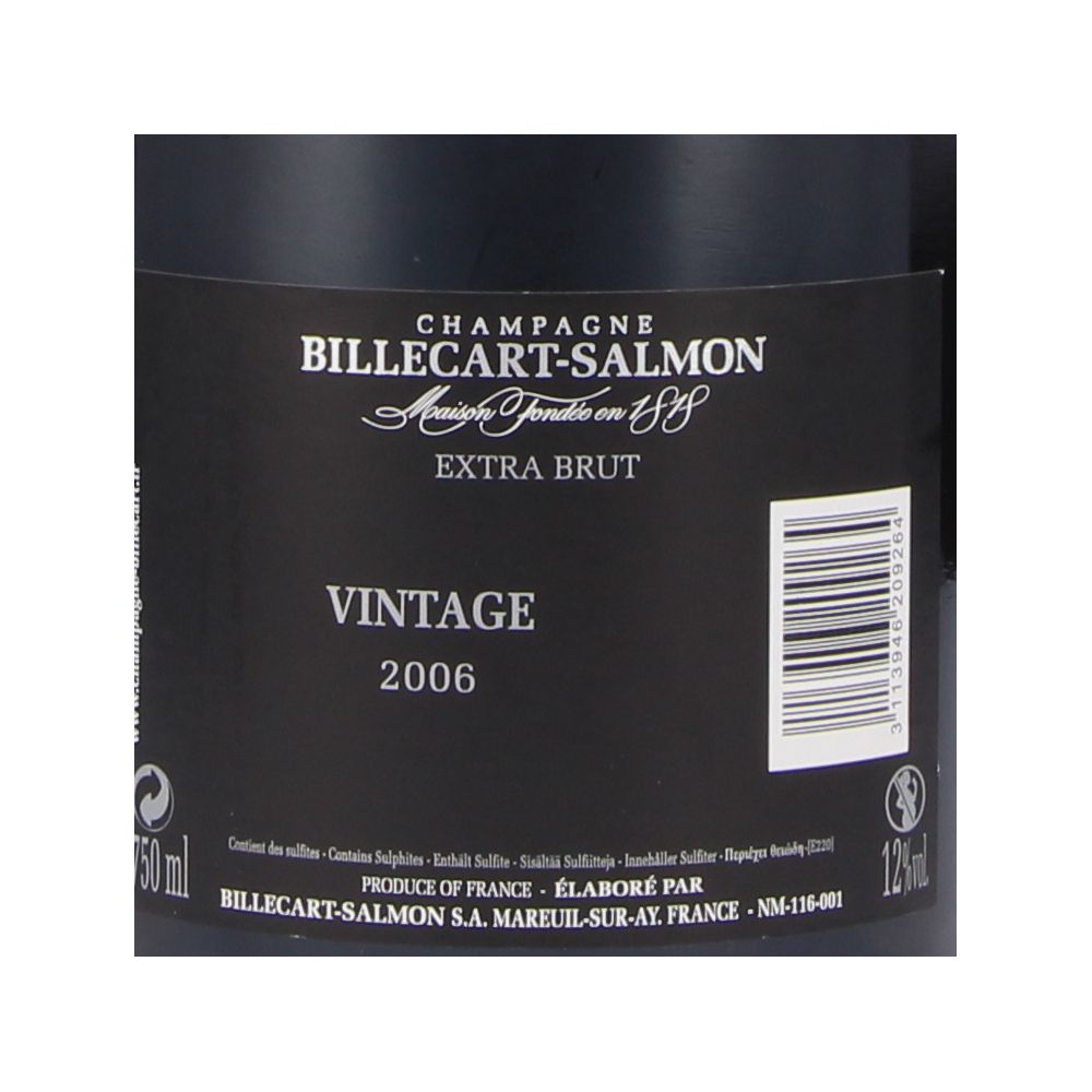  - Billecart - Salmon Vintage 2006 Champagne 75cl (2)