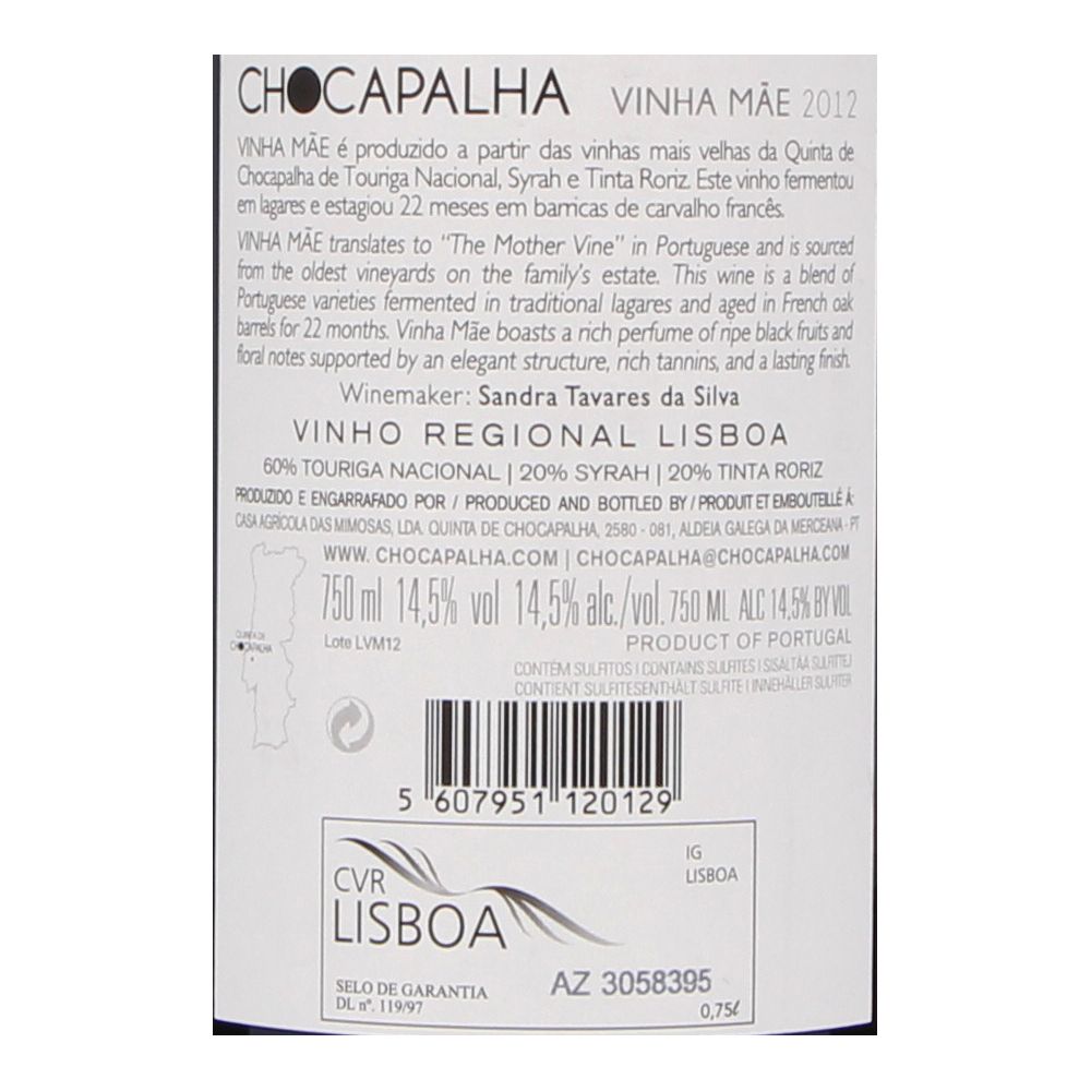  - Vinho Chocapalha Vinha Mãe Reserva Tinto 13 75cl (2)