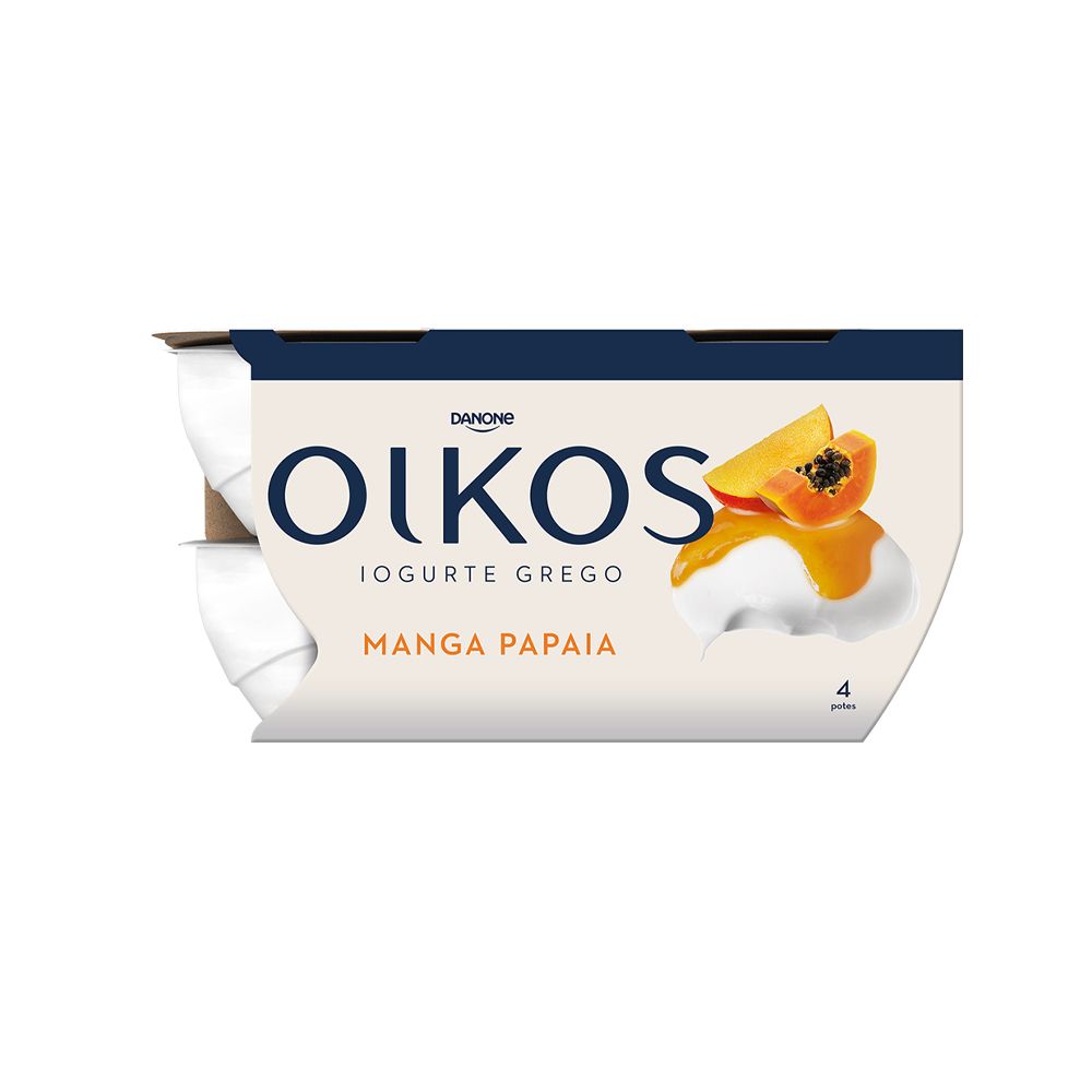  - Danone Oikos Mango / Papaya Yoghurt 4 x 115g (1)