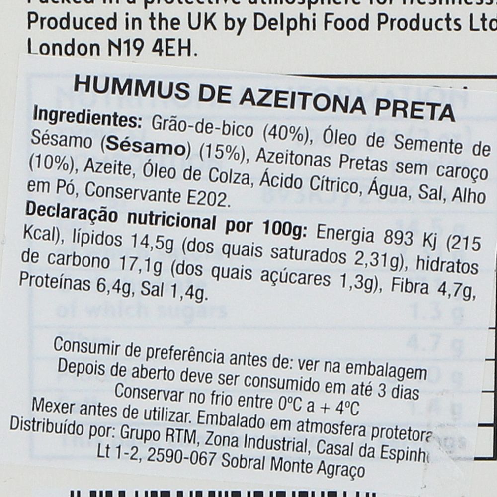  - Pasta Delphi Homus Azeitona Preta 170g (2)