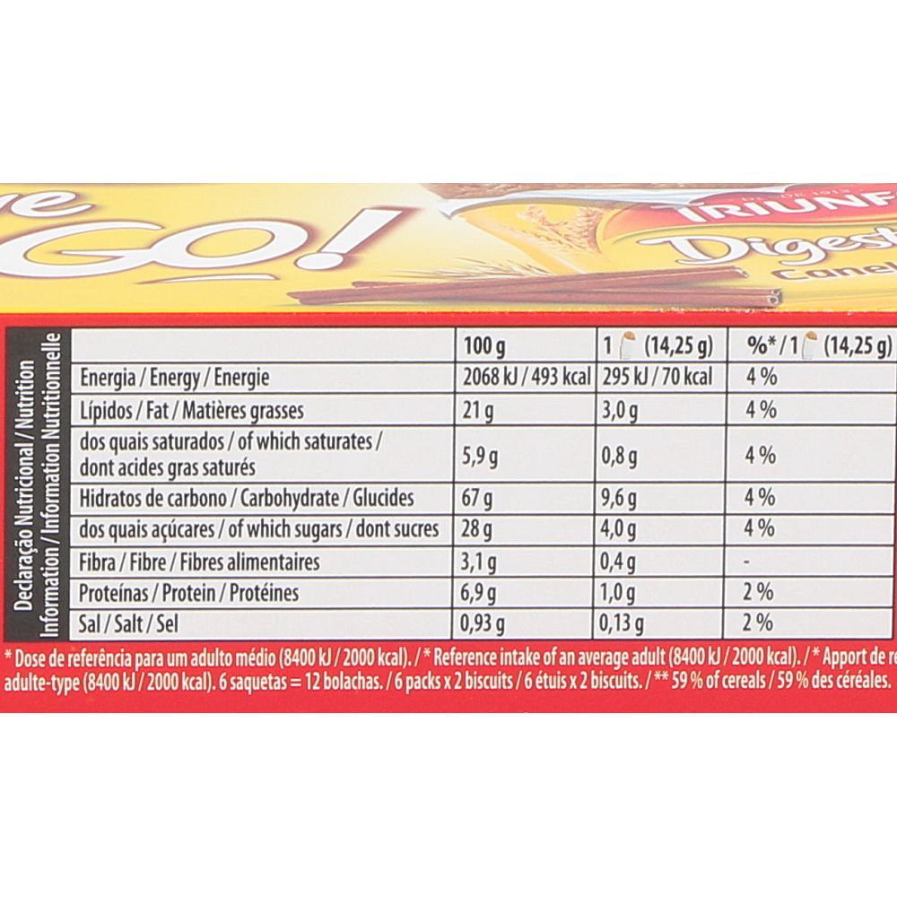  - Triunfo Digestive Go Cinnamon Biscuits 171 g (2)