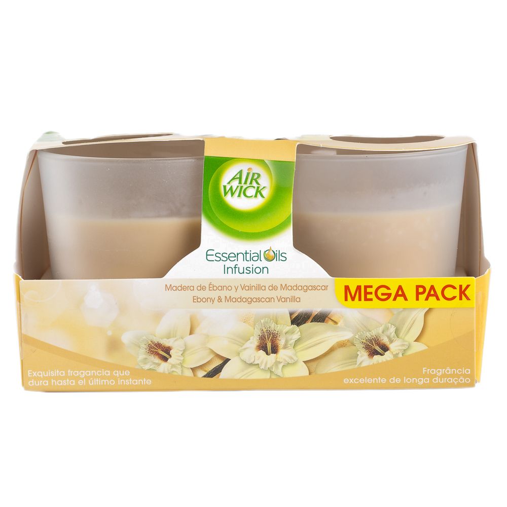  - Air Wick Vanilla & Muscavado Sugar Candle Twin Pack 640 g (1)