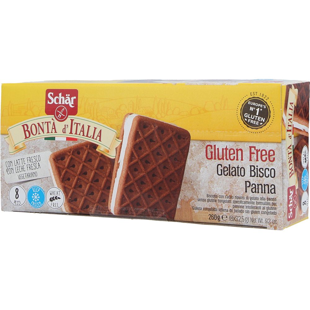  - Schär Gluten Free Cream Biscuit Ice Creams 8 pc 260g (1)