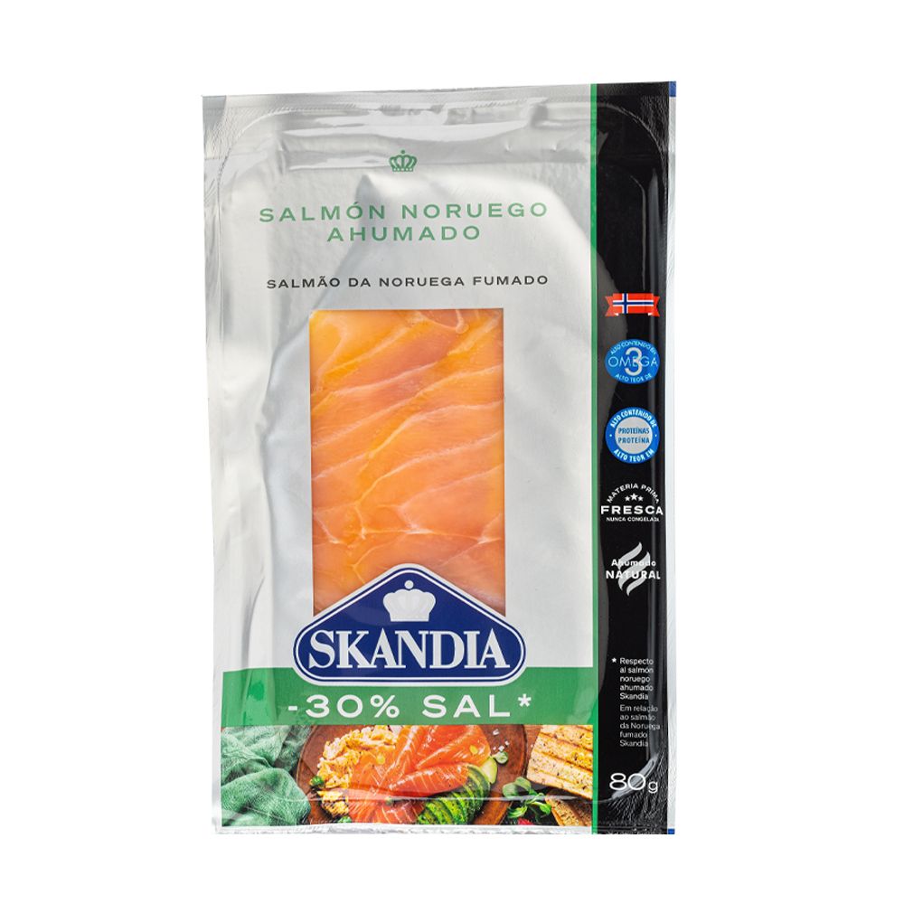  - Salmão Skandia Fumado - 30% Sal 80 g (1)