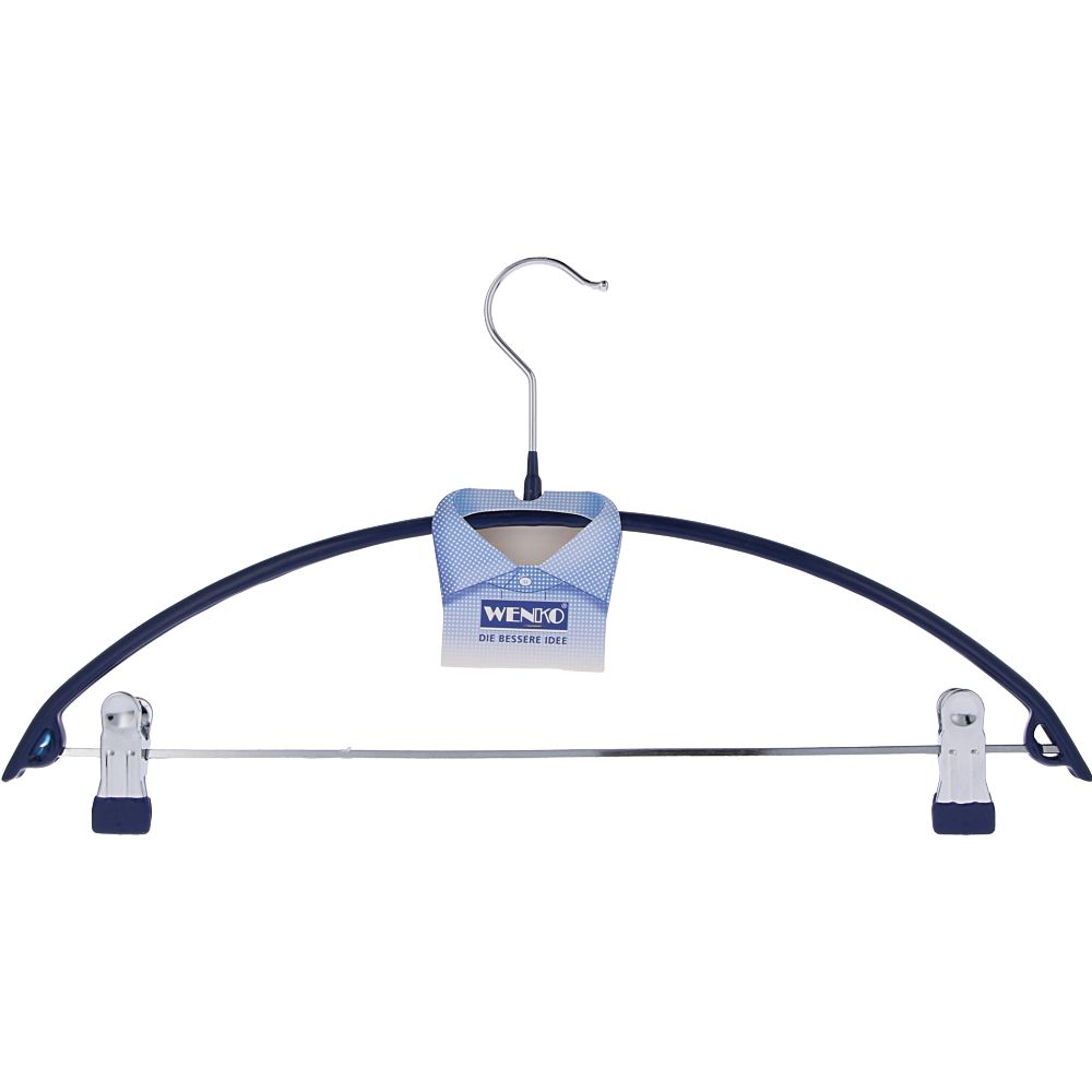  - Wenko Metal Anti-Slip Coat Hangers w/ Clips pc (1)