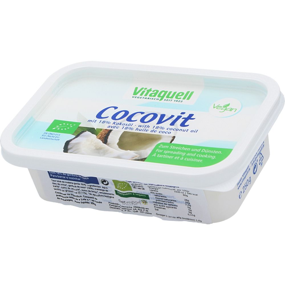  - Creme Vegetal Vitaquell Cocovit Bio 250g (1)