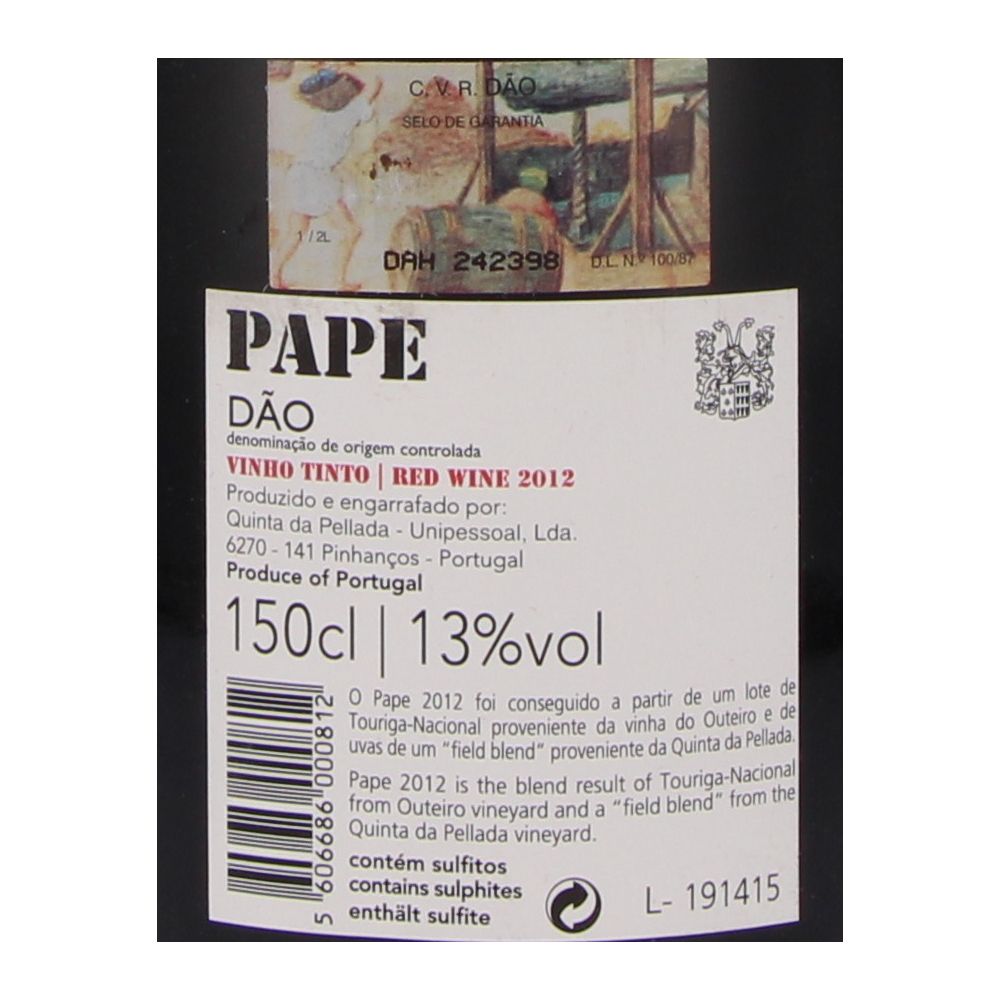  - Pape Red Wine `12 1.5L (2)