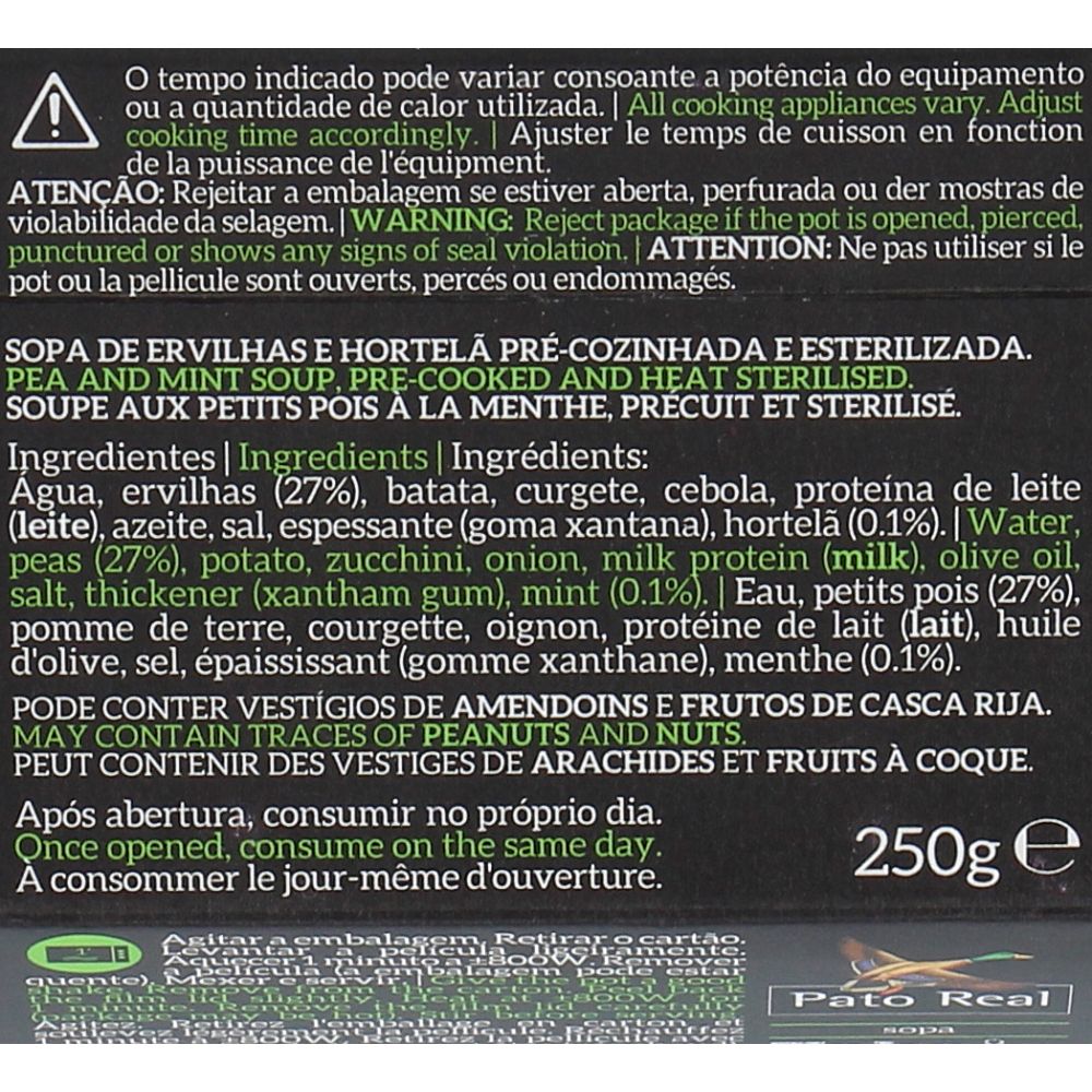  - Creme Pato Real Ervilhas c/ Hortelã 250g (3)