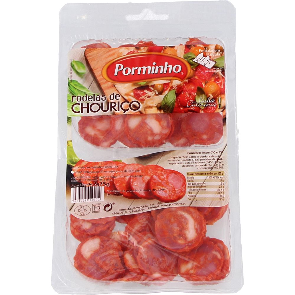  - Porminho Chouriço Sausage Slices 2 x 75 g (1)
