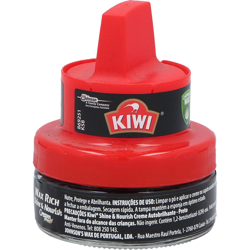  - Creme Kiwi c/ Esponja Aplicadora Preto 50 mL (1)