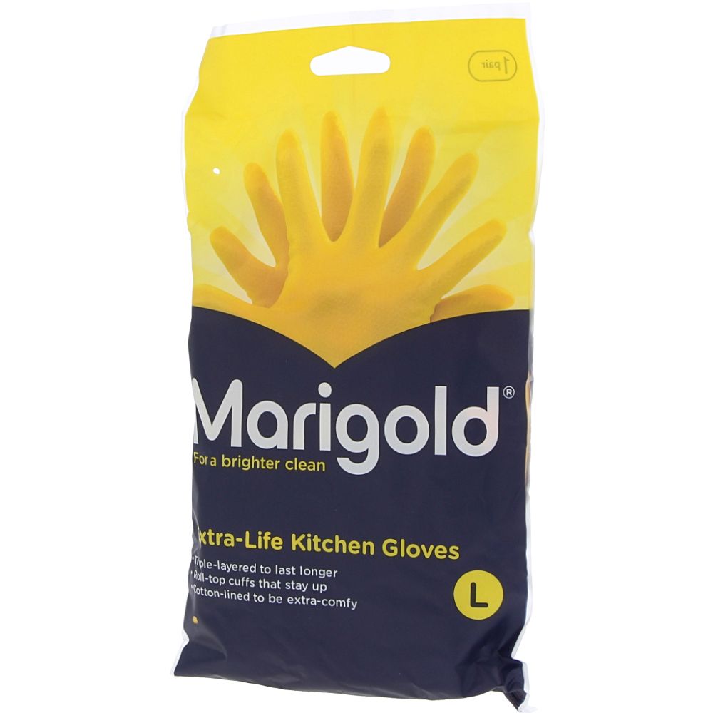  - Marigold Extra Life Rubber Gloves Size L (1)