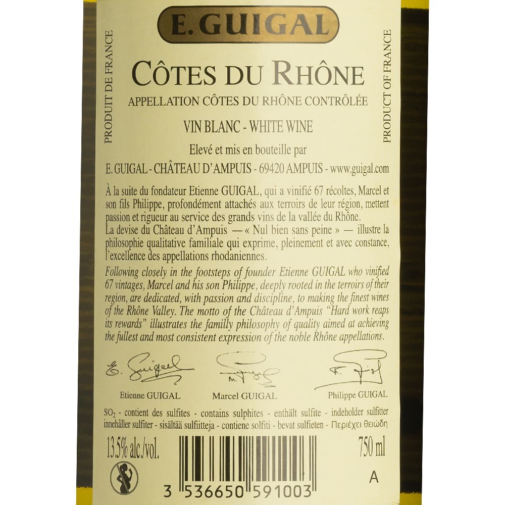  - Guigal Côtes du Rhône White Wine `14 75cl (2)