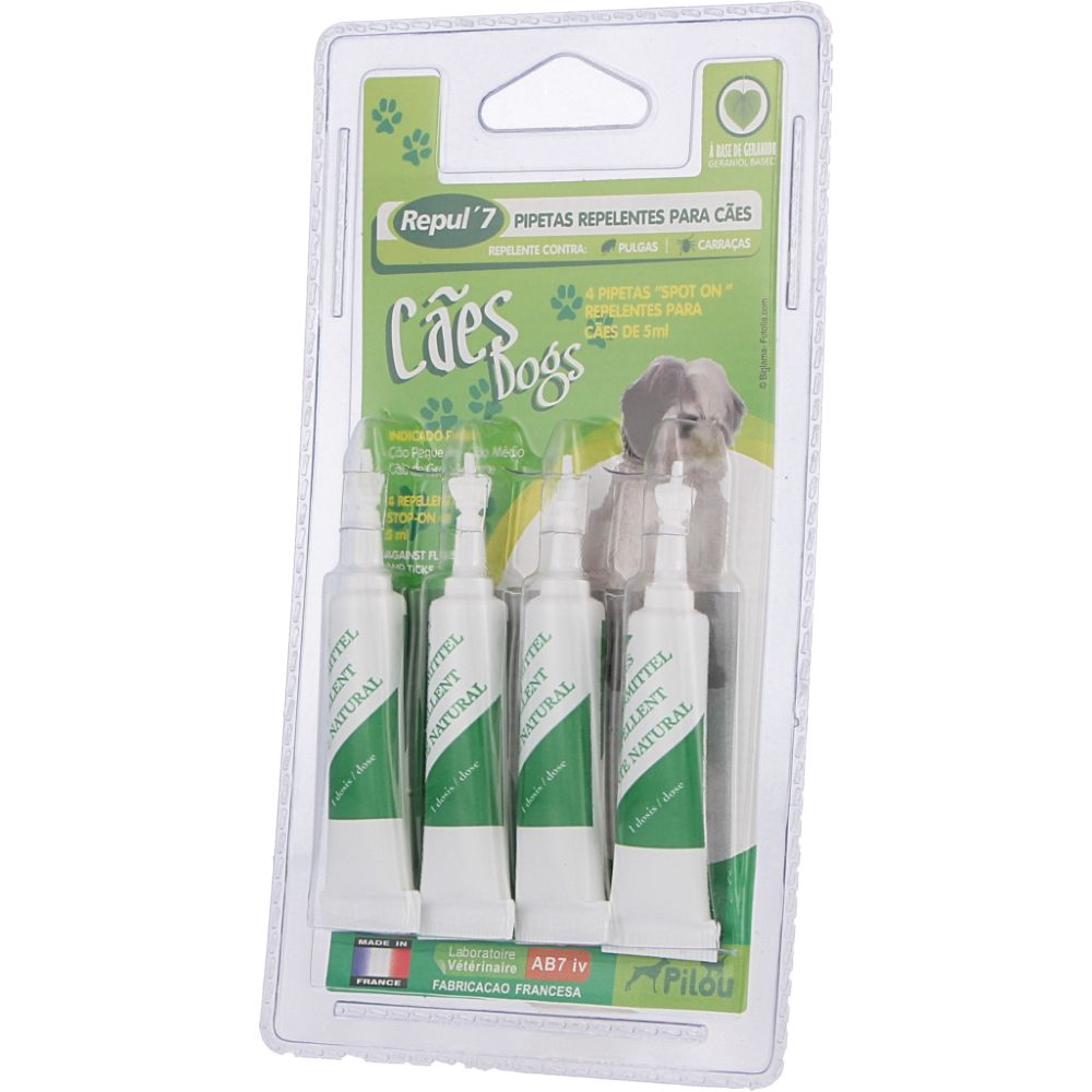  - Repul7 Pilou Pipettes Insect Repellent For Dogs 4 x 5 ml (1)