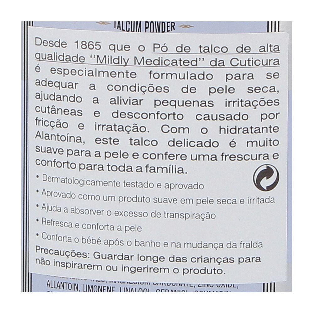  - Pó Talco Cuticura Mildly Medicated 150g (2)