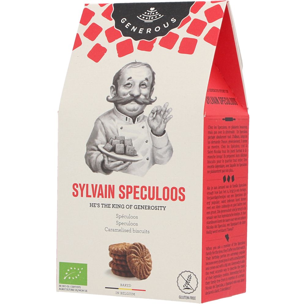  - Generous Sylvain Speculoos Gluten Free Organic Biscuits 100g (1)