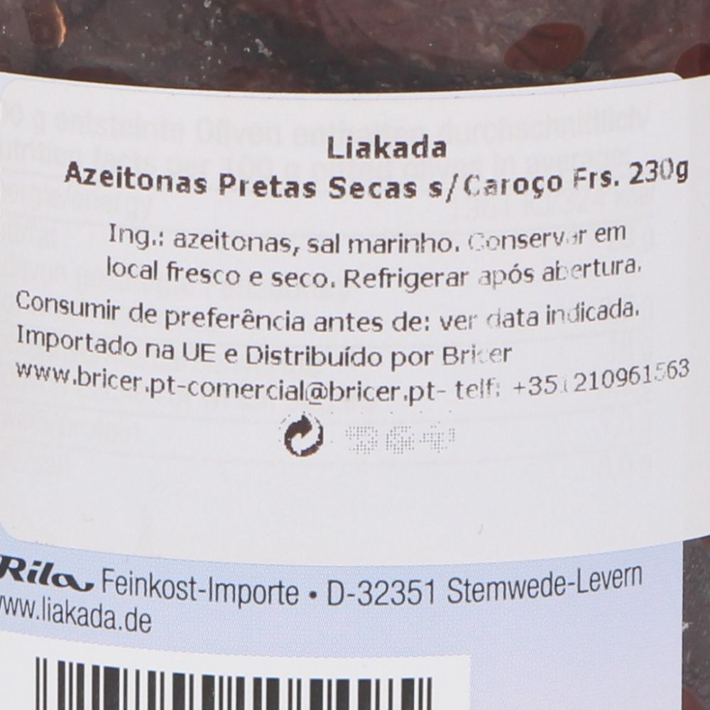 - Liakada Dried Pitted Black Kalamata Olives 230g (2)